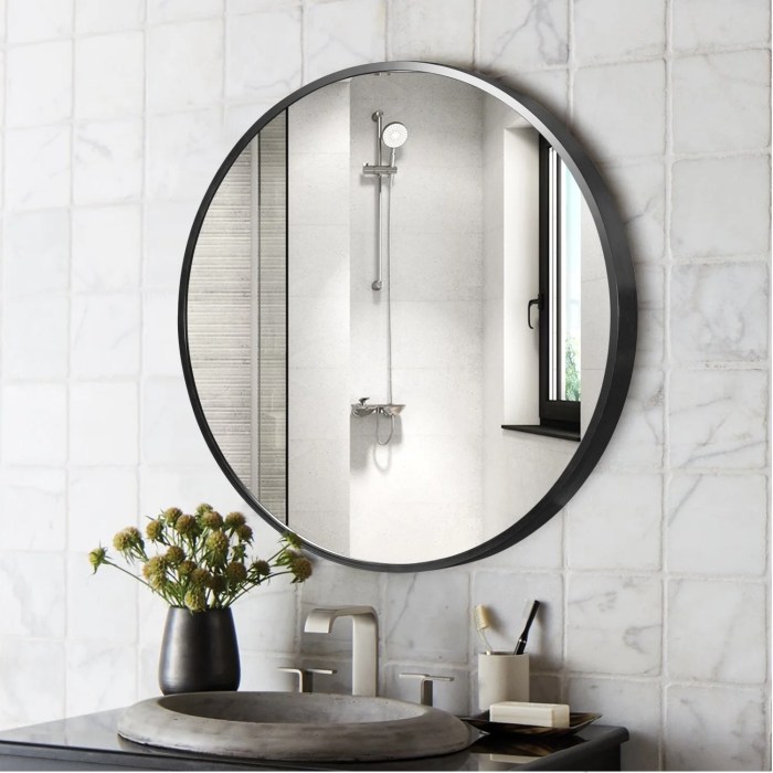 Mirror contemporary ivory wall circular mirrors white round gold studded circle frame mirrorzone ie