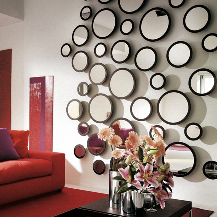 Small mirror wall decor