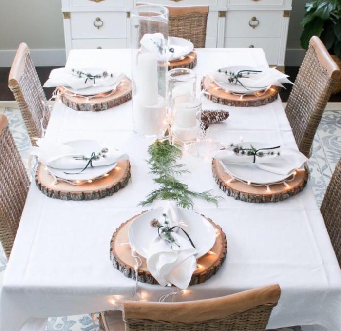 Rustic outdoor table decor