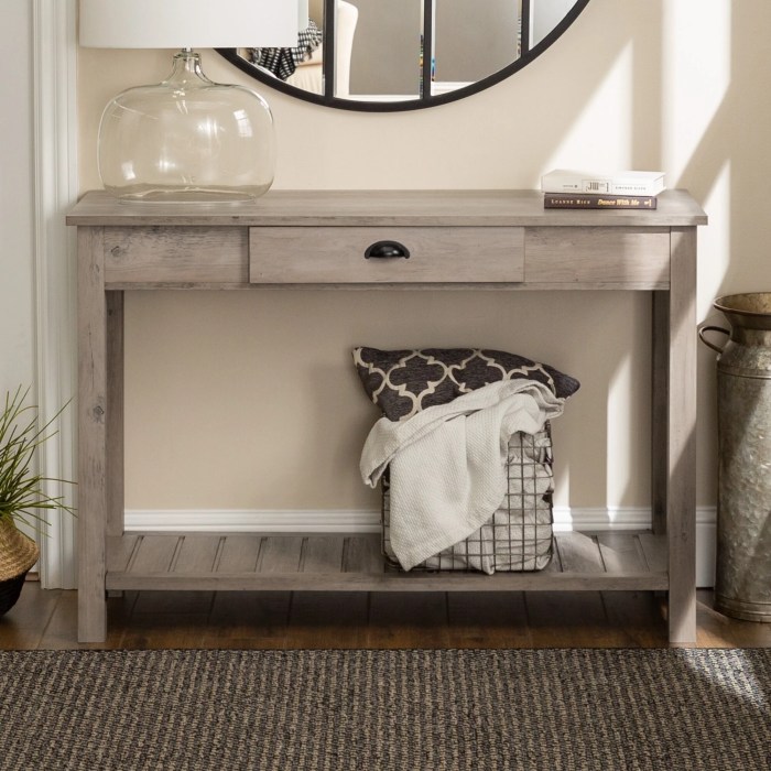 Console drawers entryway sawmill farmhouseroom