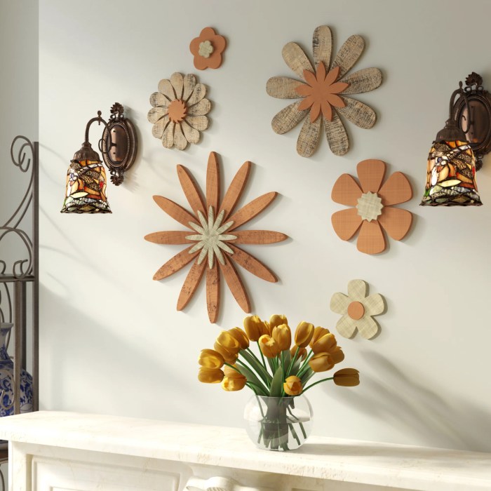 Flower wall decor ideas