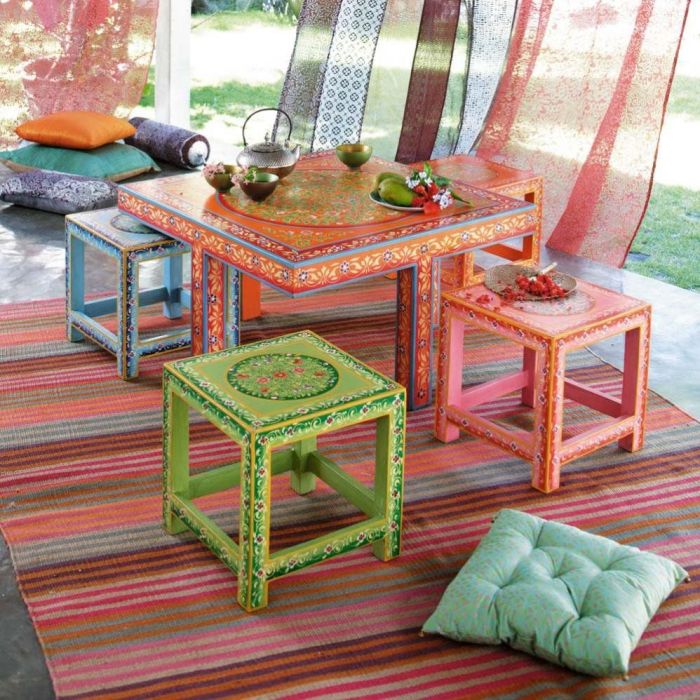 Boho coffee table decor ideas