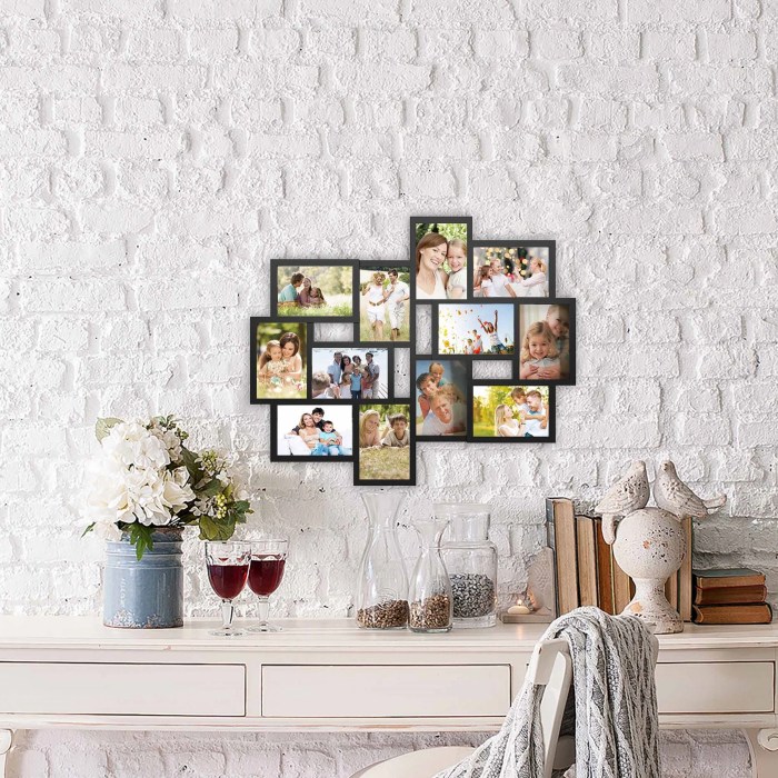 Picture frames collage wall decor