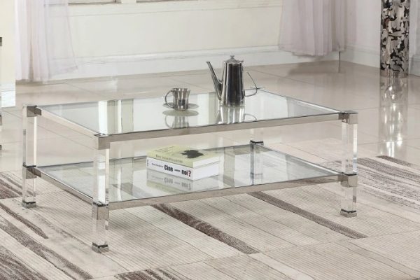 Decor for glass coffee table