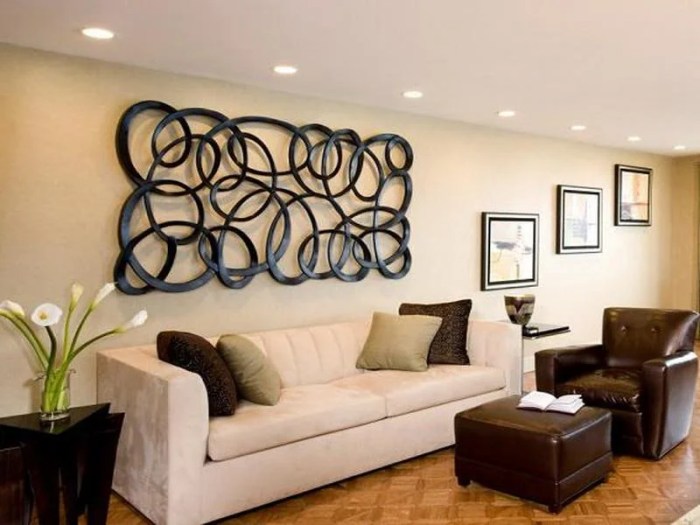 Living room big wall decor