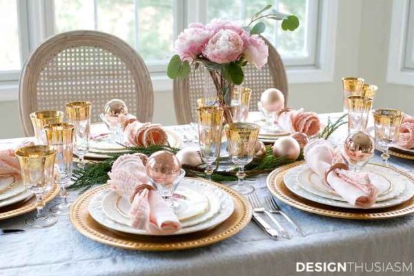 Gold table decor ideas