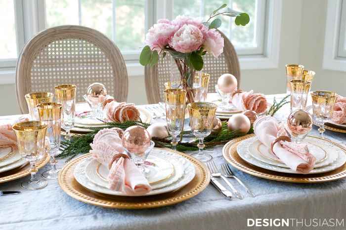 Gold table decor ideas