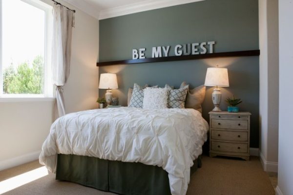 Guest room wall decor