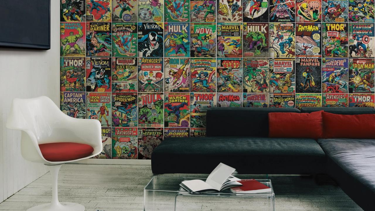 Marvel comics wall decor