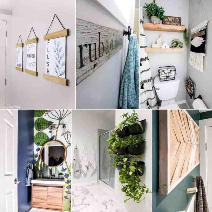 Ideas for bathroom wall decor