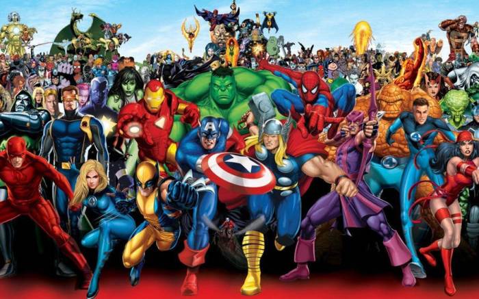 Marvel comics wall decor