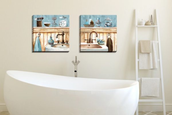 Bathroom wall art decor