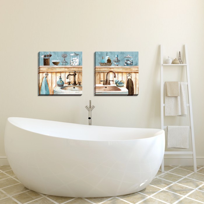 Wall decor for bathrooms