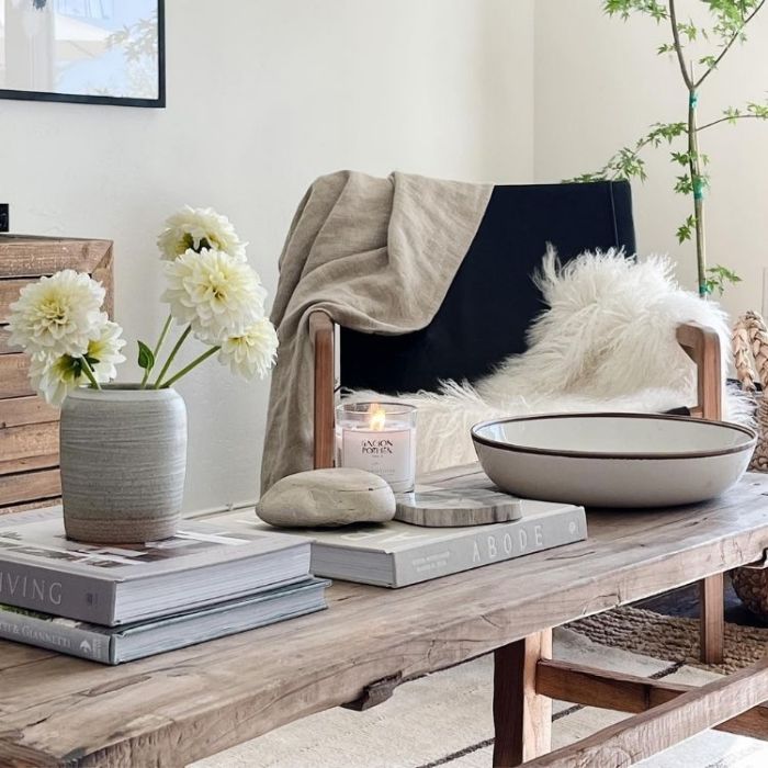 Coffee table decor books