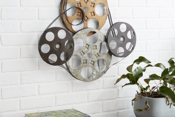 Movie reel wall decor