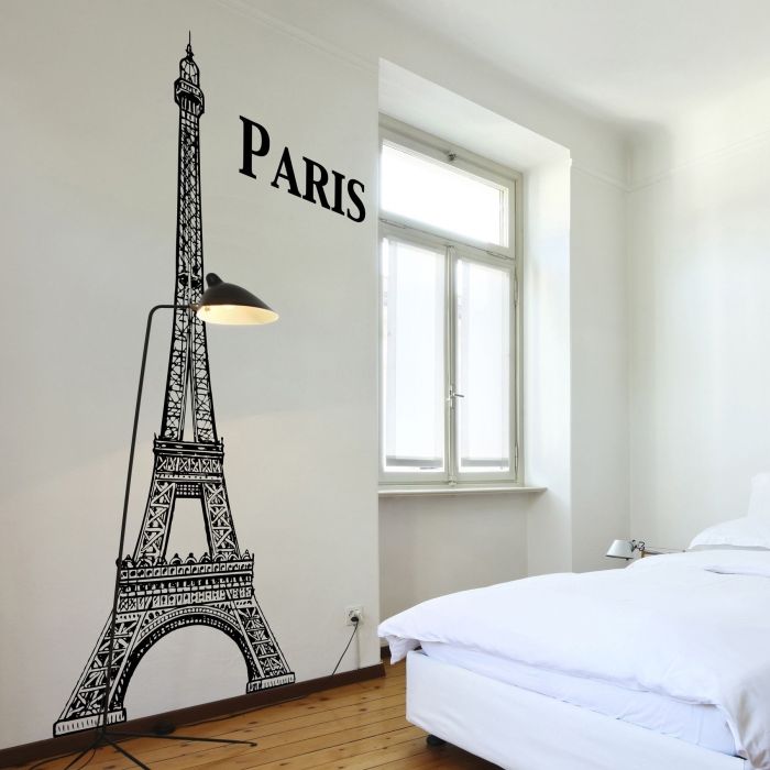 Eiffel tower wall decor stickers