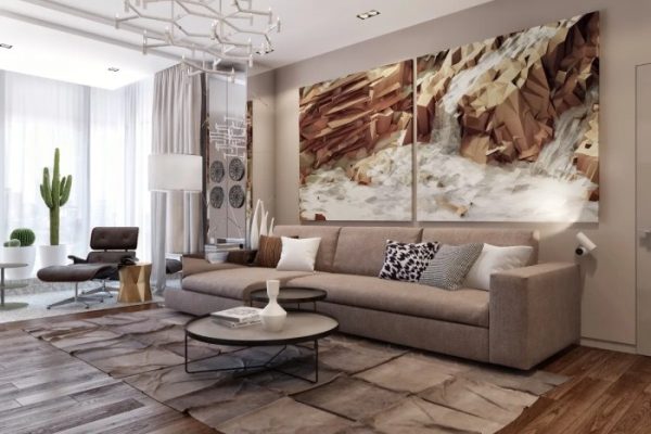 Living room big wall decor