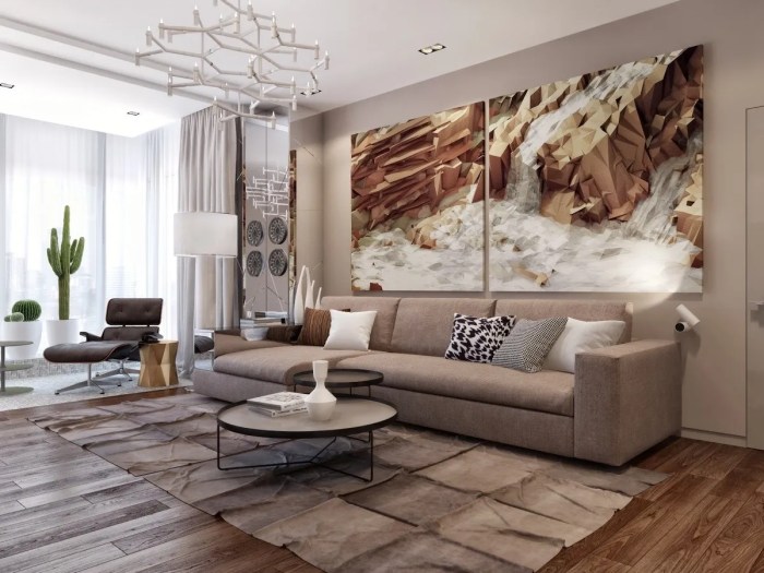 Living room big wall decor