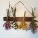 Dried floral wall decor