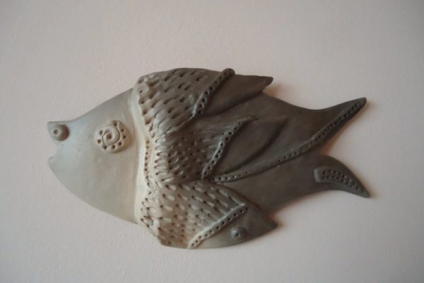 Ceramic fish wall decor