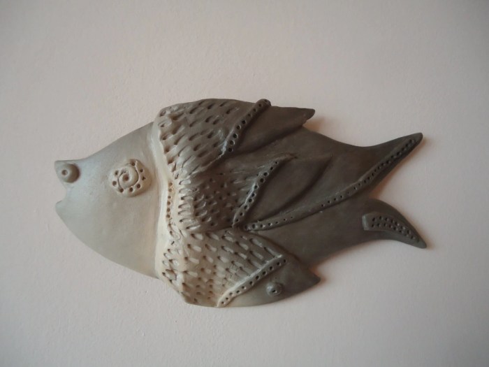 Ceramic fish wall decor