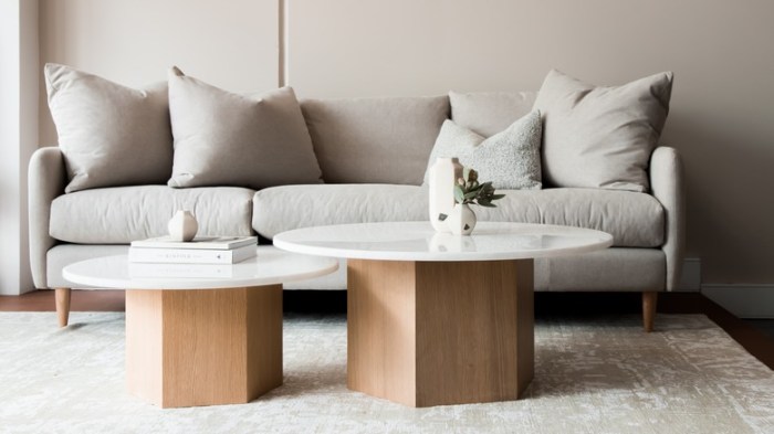 Coffee table decor simple