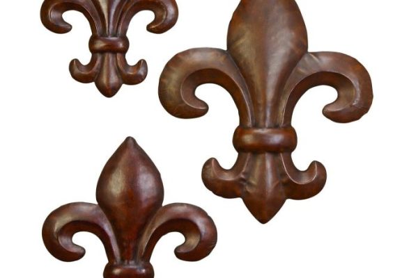 Fleur de lis metal wall decor