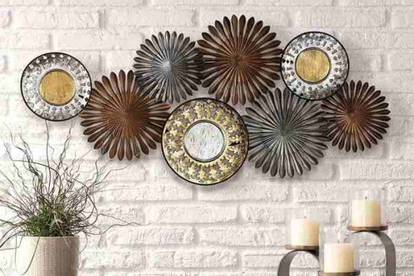 Long metal wall decor