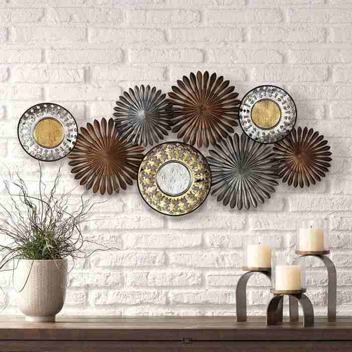 Long metal wall decor