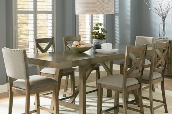 Grey dining table decor