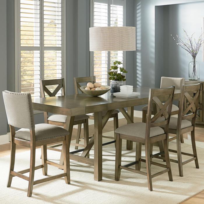 Grey dining table decor