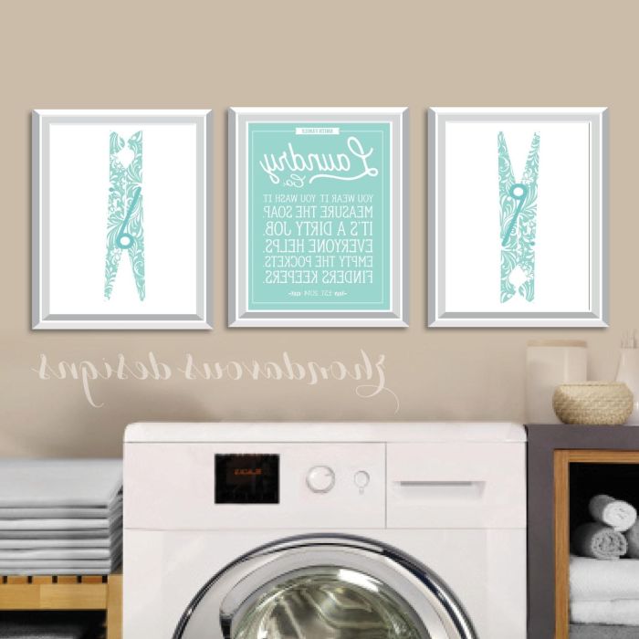 Wall decor for laundry room