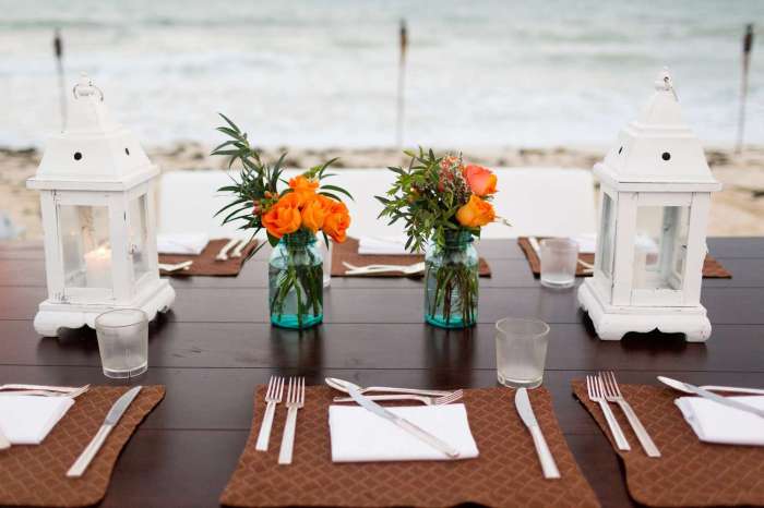 Outdoor table top decor