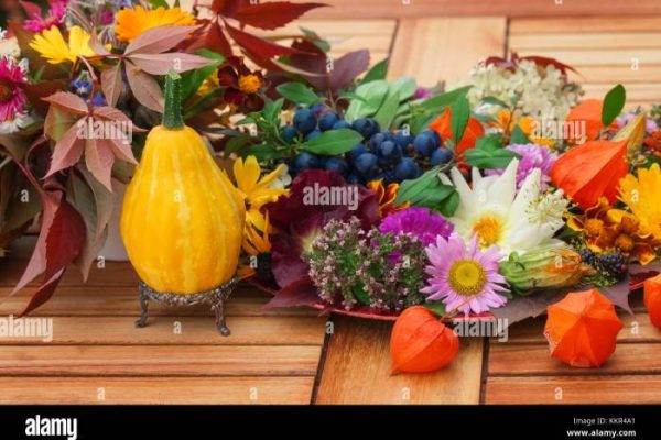 Fall dinner table decor