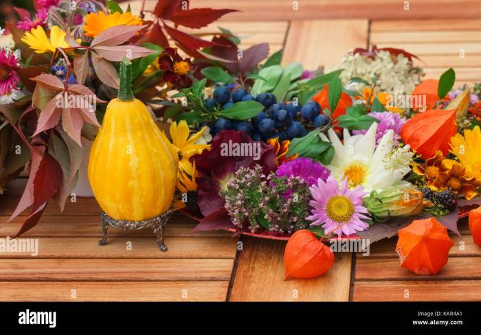 Fall dinner table decor