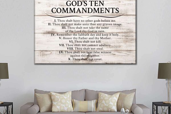 The 10 commandments wall decor