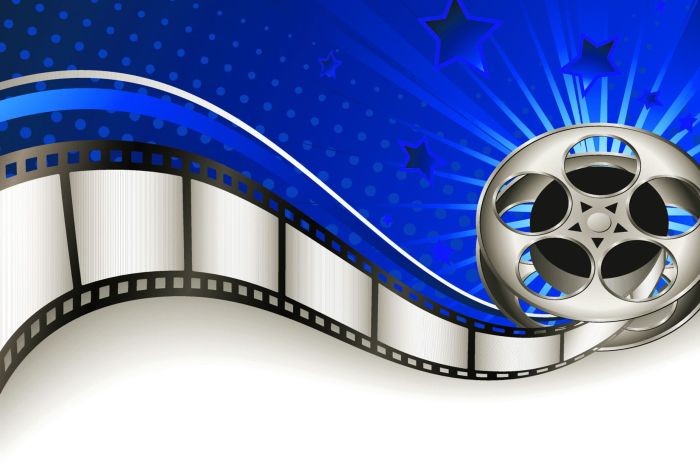 Movie reel wall decor