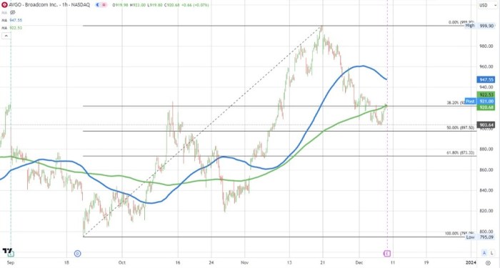 Broadcom stock price