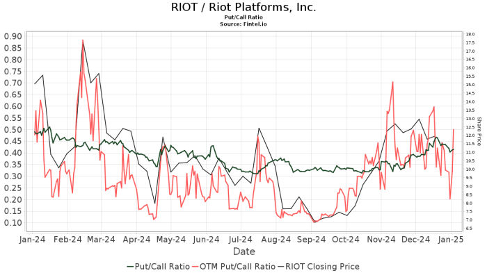 Riot stock price